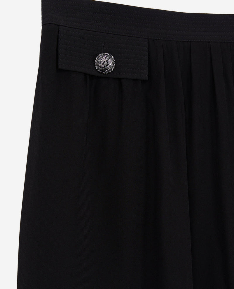 Falda plisada - Negro - Mujer