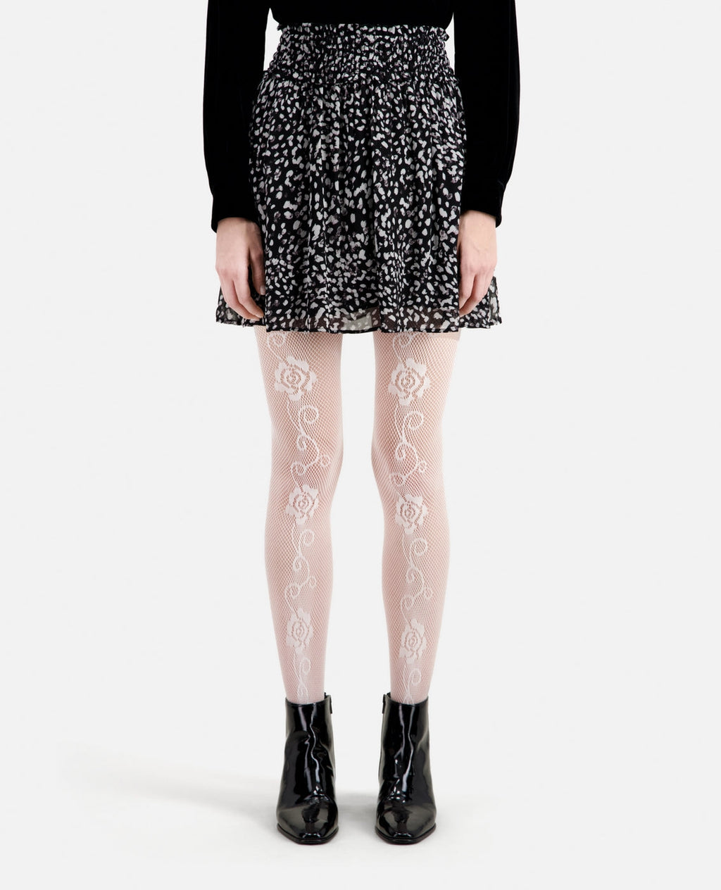 The Kooples - Falda Patinadora - Negro - Mujer