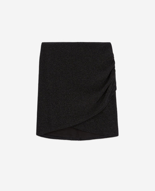Falda cruzada - Negro - Mujer