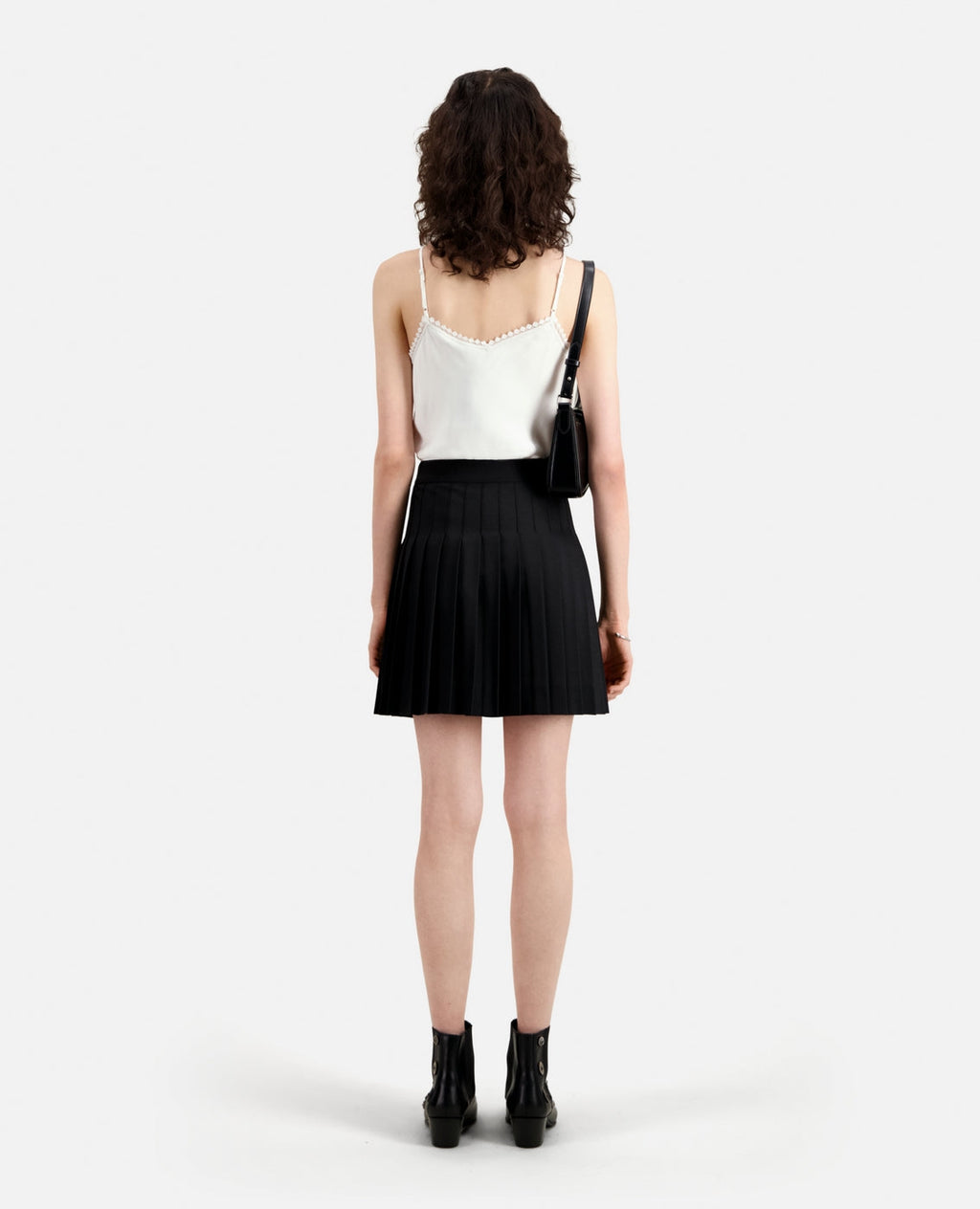 The Kooples - Wool Wrap Skirt - Black - Women
