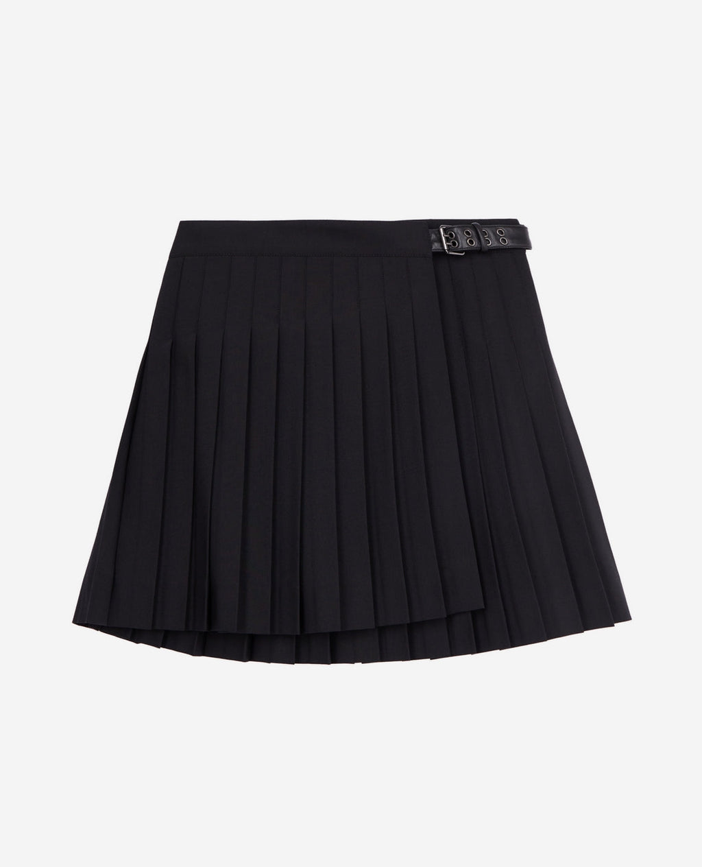 The Kooples - Wool Wrap Skirt - Black - Women