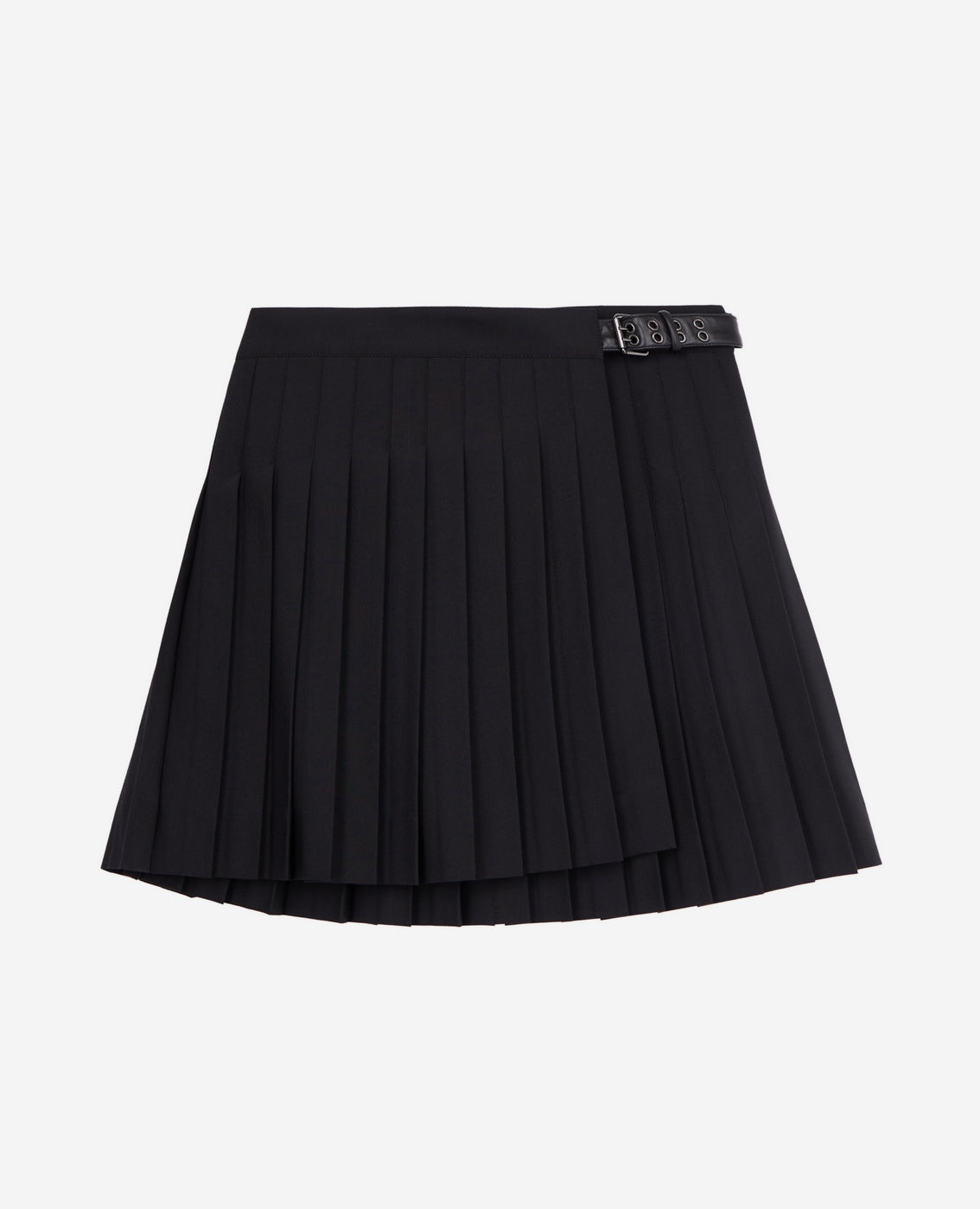 The Kooples - Wool Wrap Skirt - Black - Women