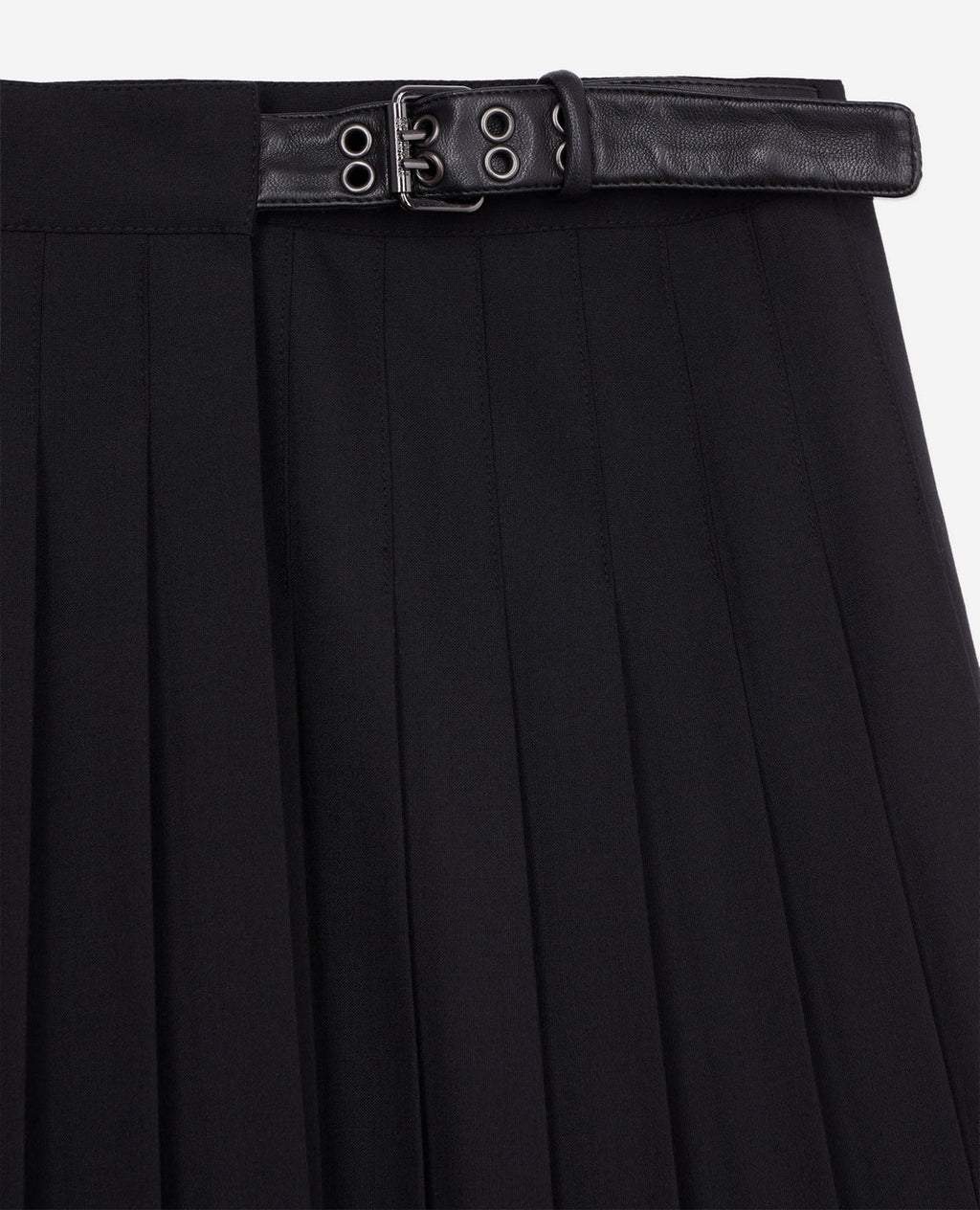 The Kooples - Wool Wrap Skirt - Black - Women