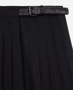 The Kooples - Wool Wrap Skirt - Black - Women