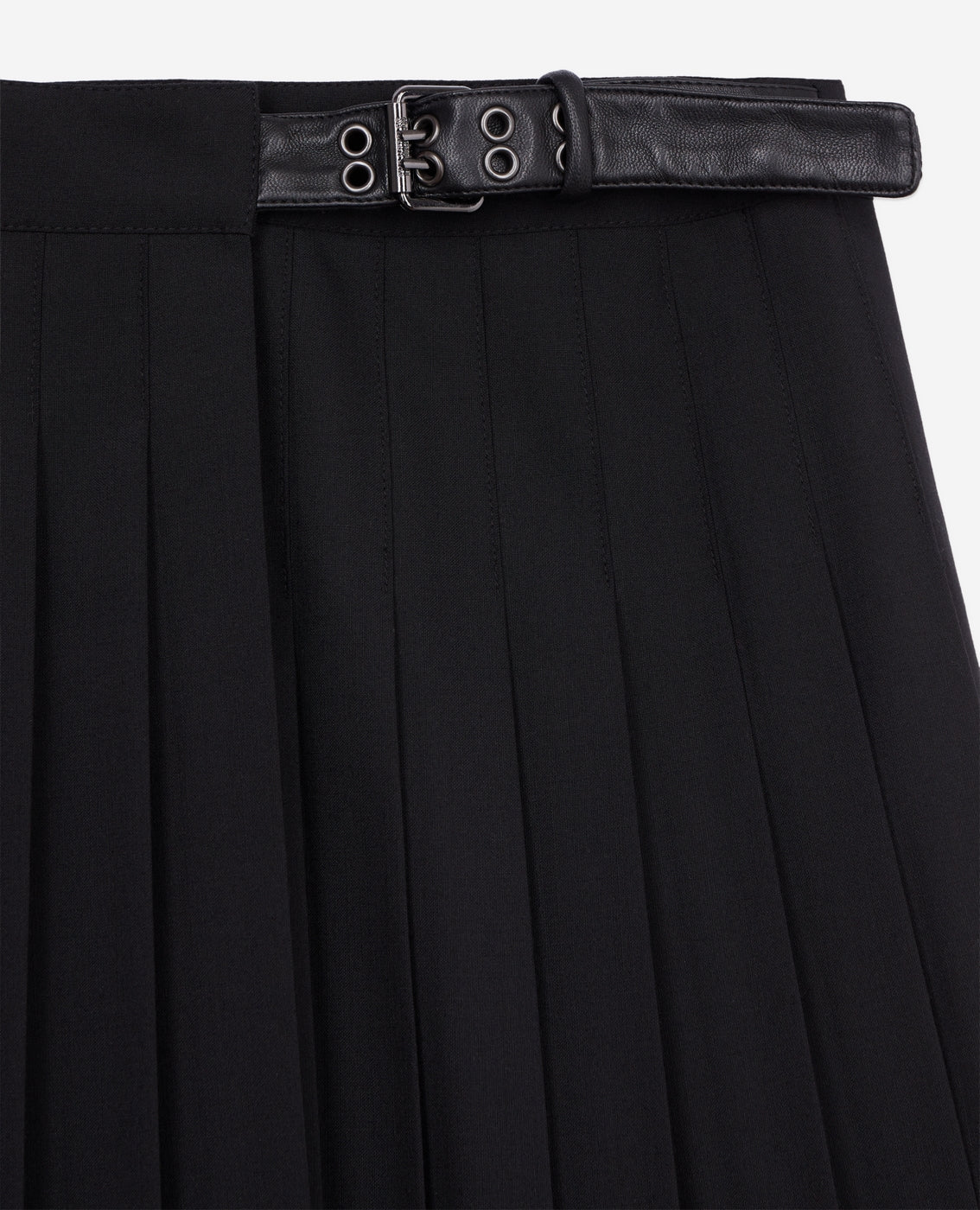 The Kooples - Wool Wrap Skirt - Black - Women