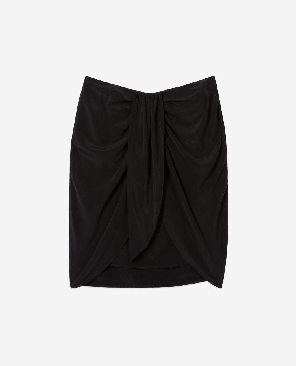 The Kooples - Jupe Drapee En Soie Lavee