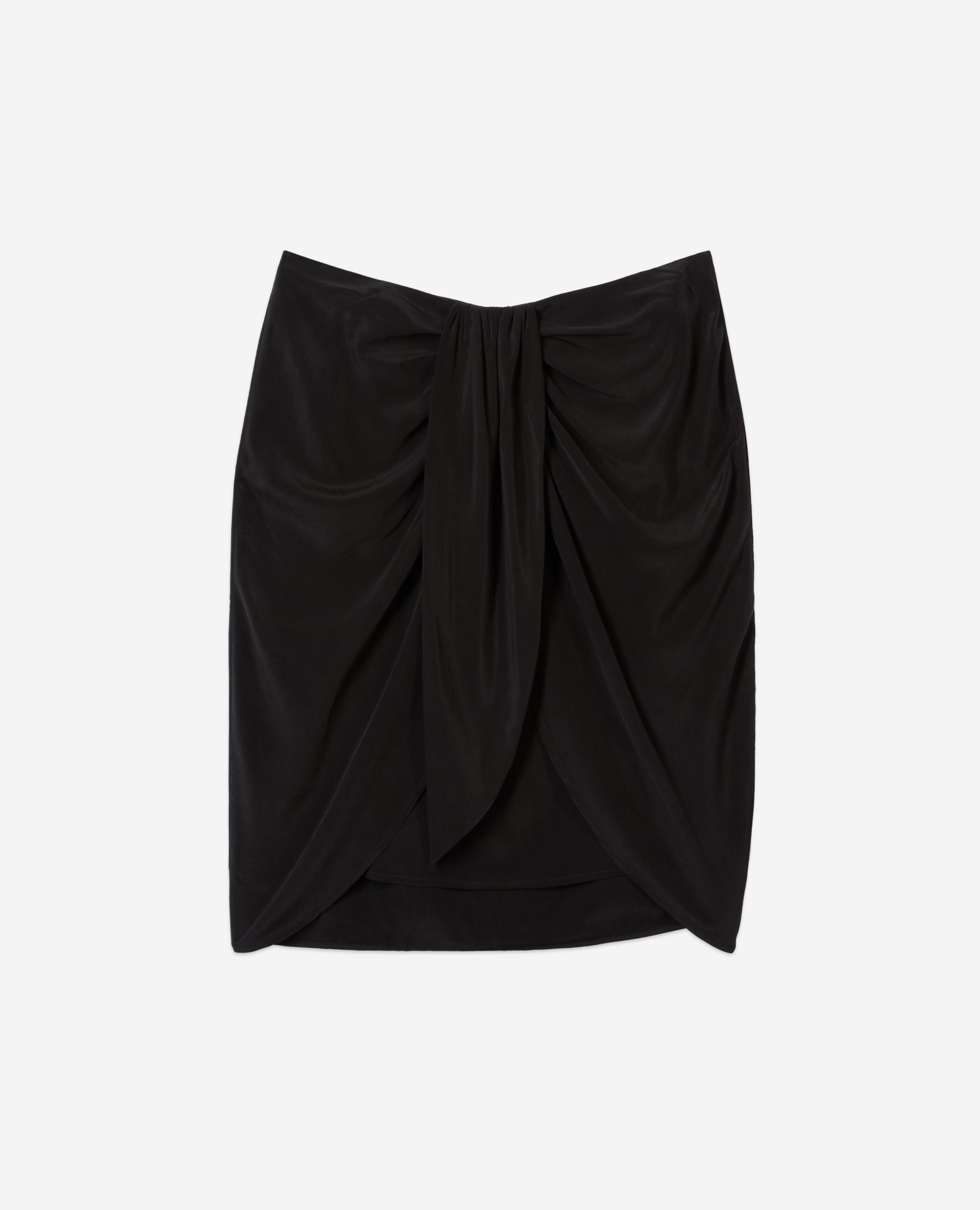 The Kooples - Jupe Drapee En Soie Lavee
