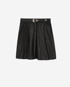 The Kooples - Jupe En Cuir Fin Avec Boucle Western