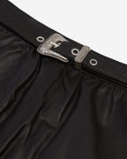 The Kooples - Jupe En Cuir Fin Avec Boucle Western