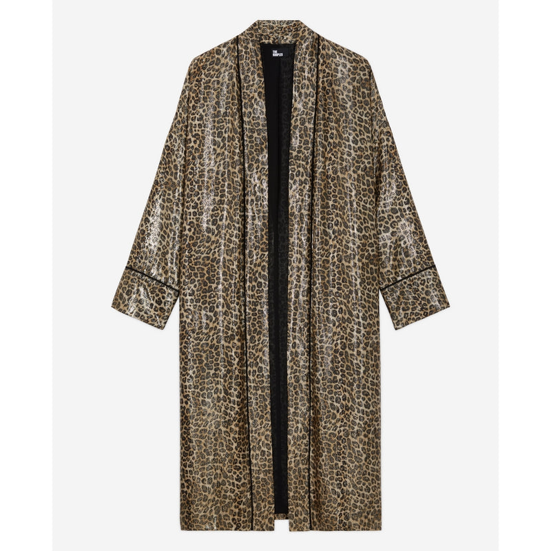 The Kooples - Kimono Long Imprime Leopard - Femme