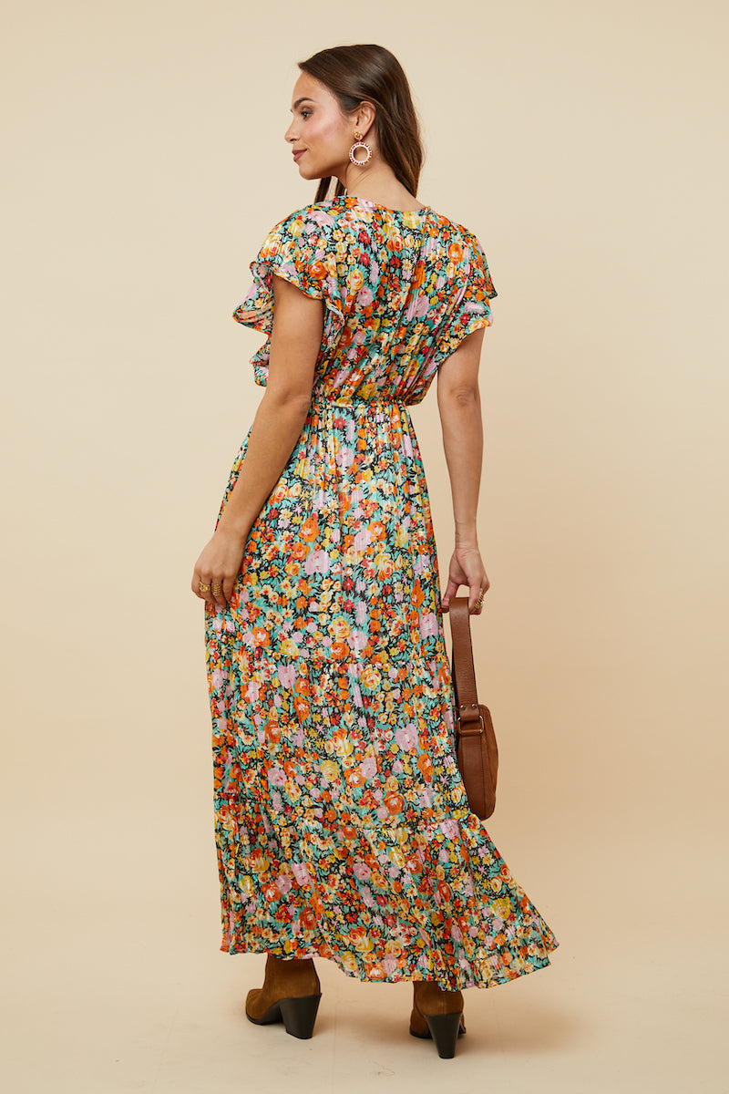 Robe - Noir Orange