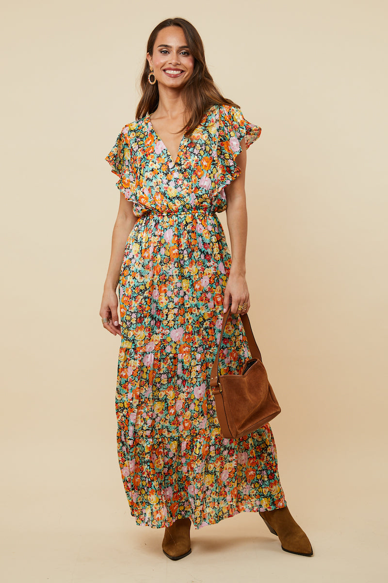 Robe - Noir Orange