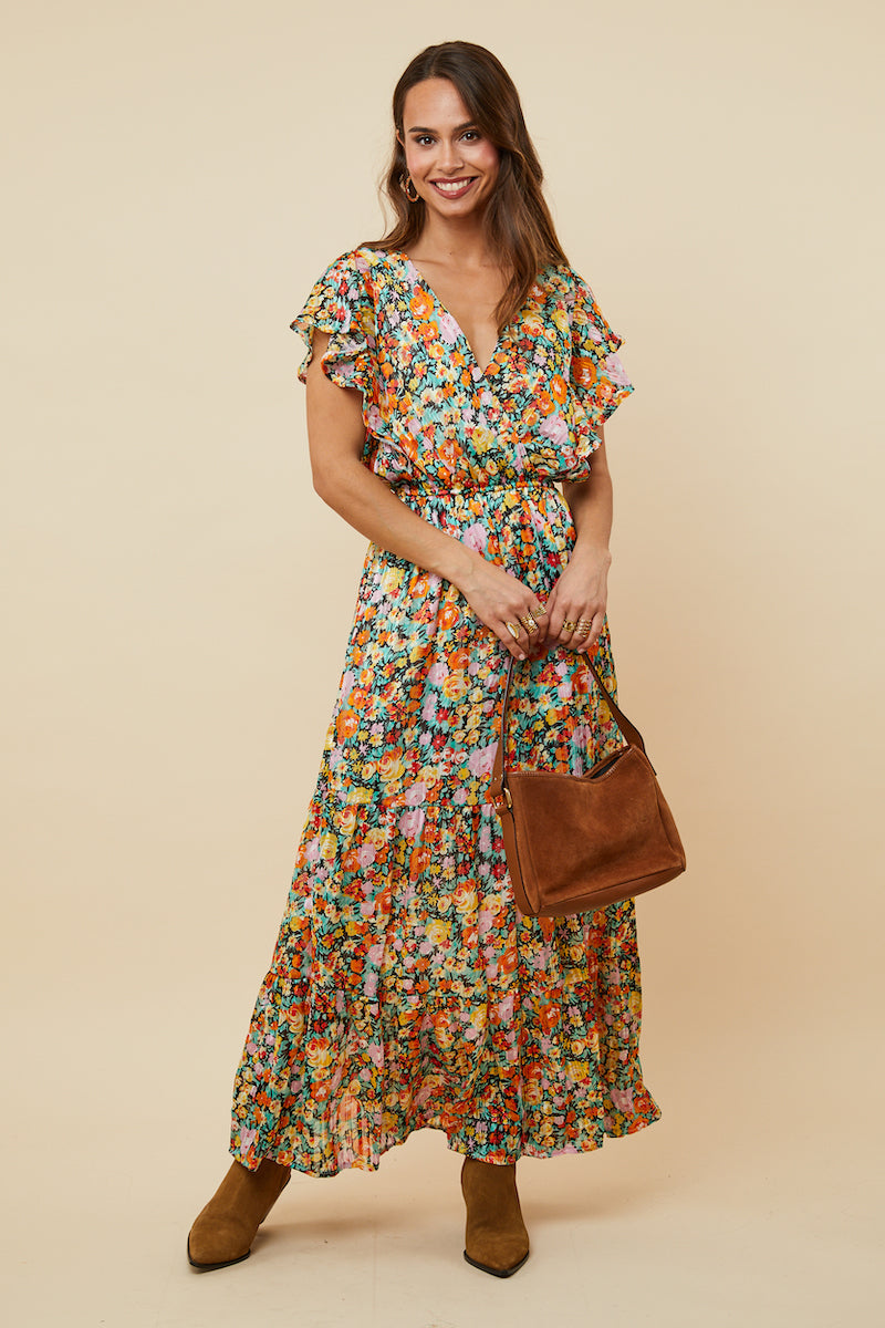 Robe - Noir Orange