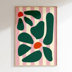 Flowers - Affiche Flowers Raye - Vert