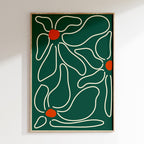 Flowers - Affiche 3 Flowers - Vert