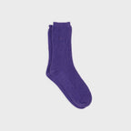 Chaussette En Laine Avec Angora - Violet