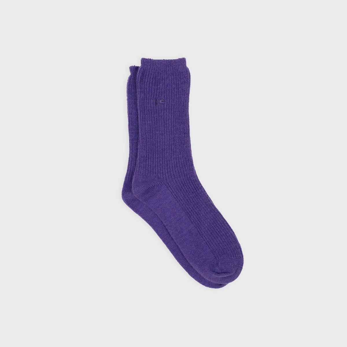 Chaussette En Laine Avec Angora - Violet
