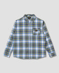 Flannel Shirt - Bright Blue Plaid