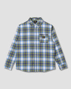 Flannel Shirt - Bright Blue Plaid