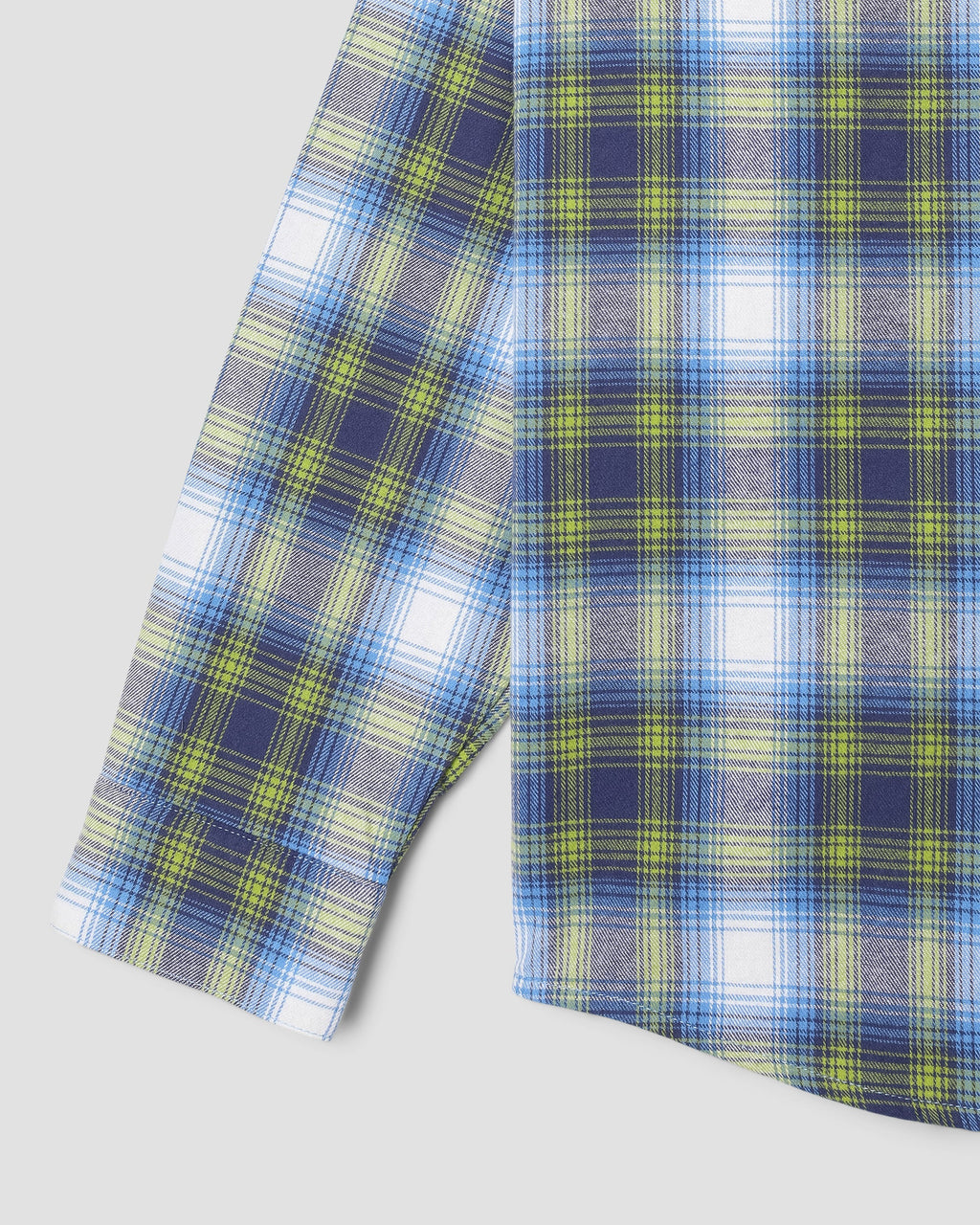 Flannel Shirt - Bright Blue Plaid