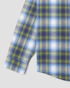 Flannel Shirt - Bright Blue Plaid
