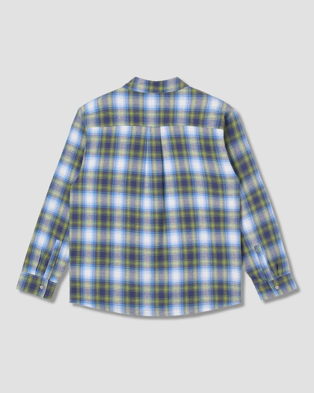 Flannel Shirt - Bright Blue Plaid