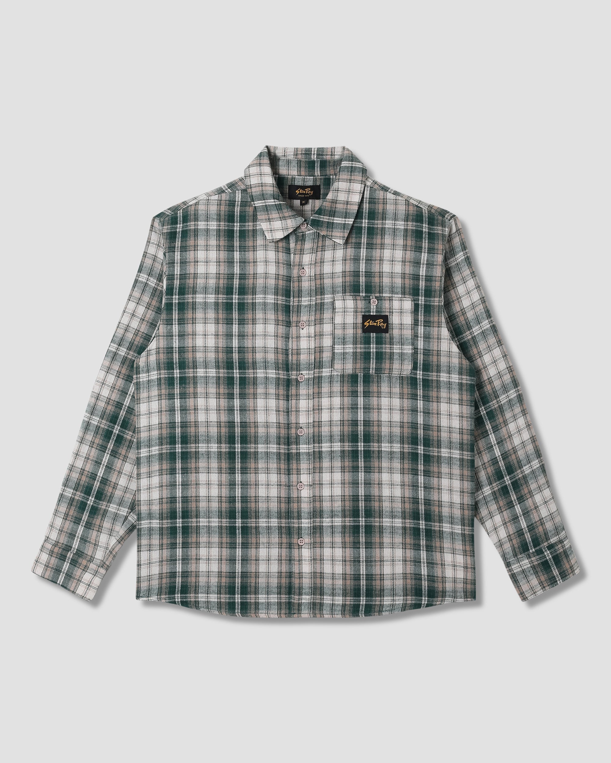 Camisa de franela - Cuadros verdes