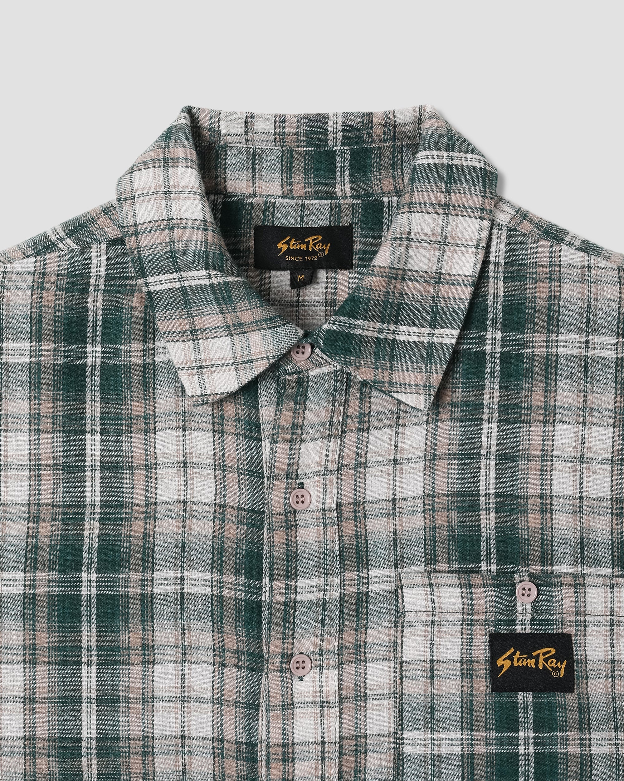 Camisa de franela - Cuadros verdes