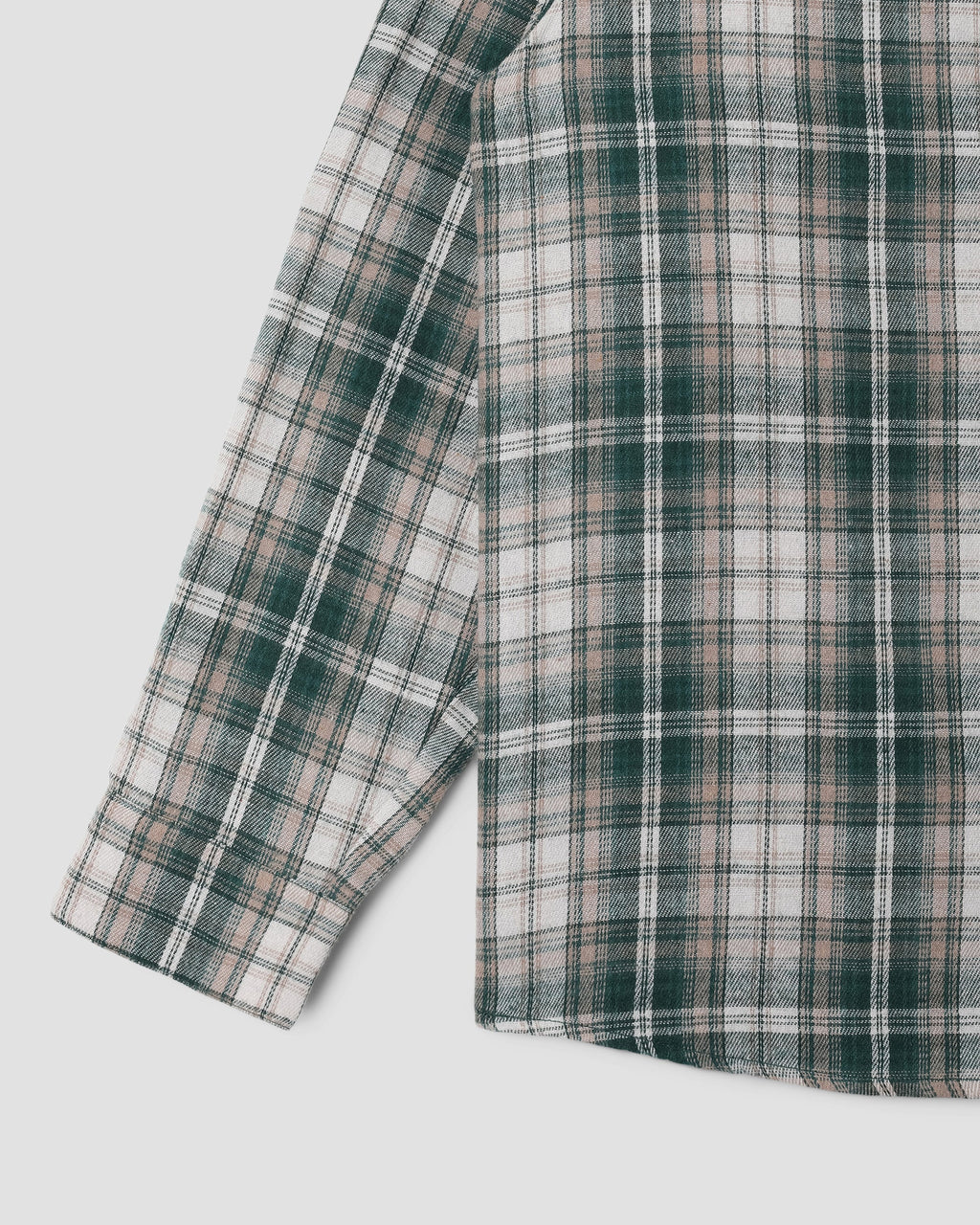Camisa de franela - Cuadros verdes
