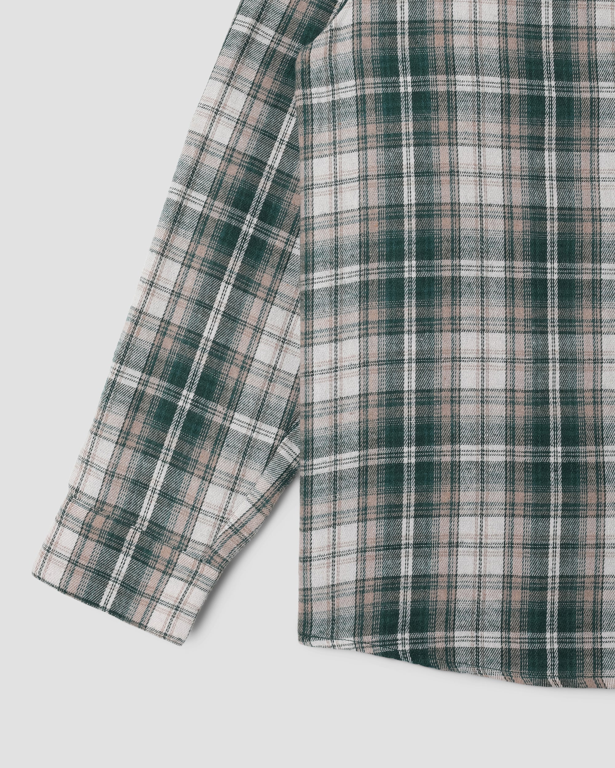 Camisa de franela - Cuadros verdes