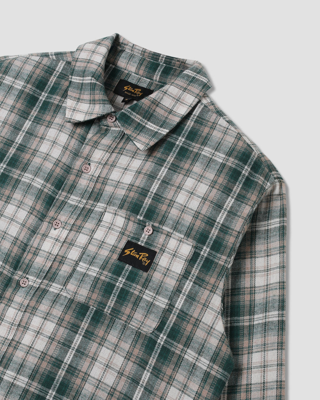Camisa de franela - Cuadros verdes