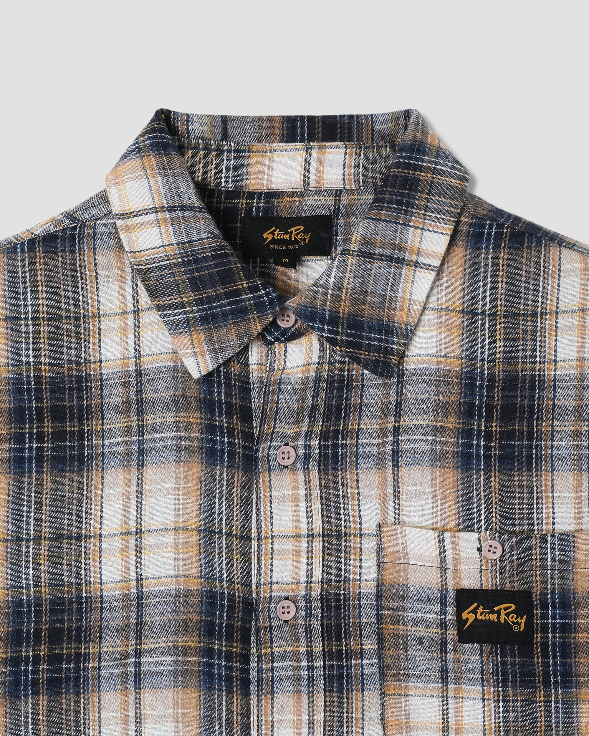 Camisa de franela - Cuadros azul marino