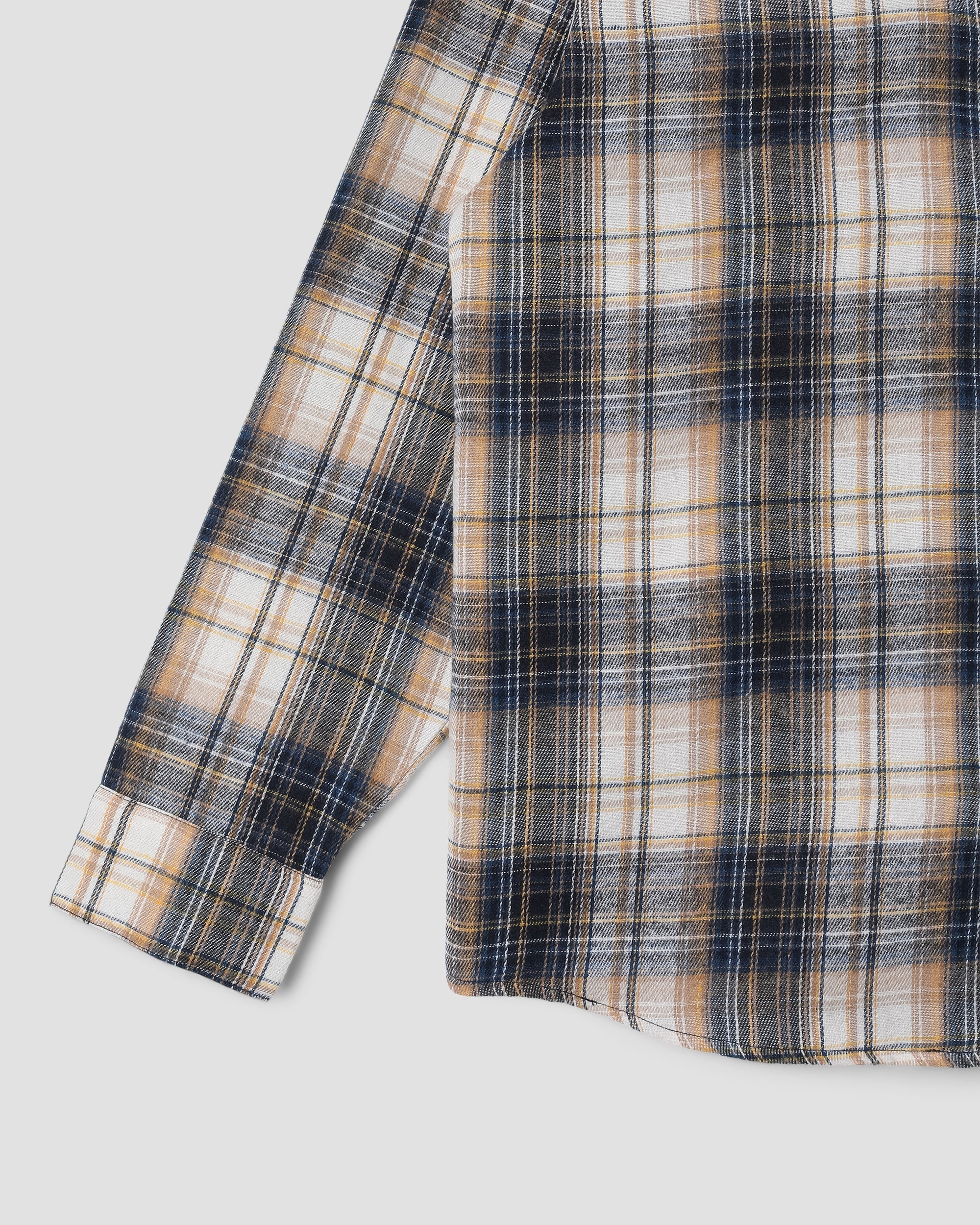 Camisa de franela - Cuadros azul marino