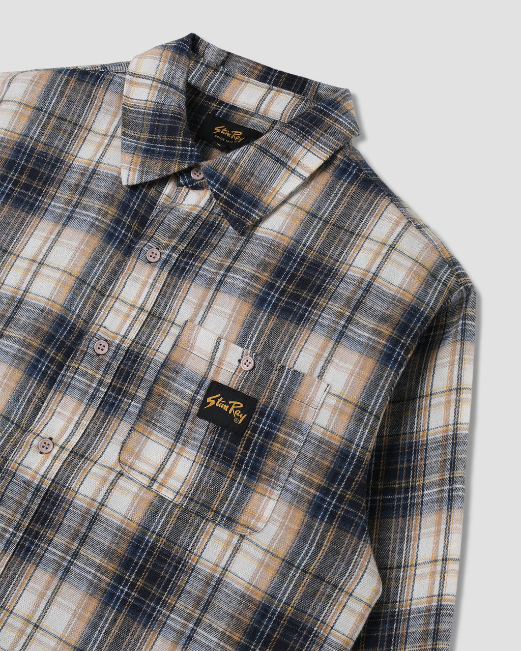 Camisa de franela - Cuadros azul marino