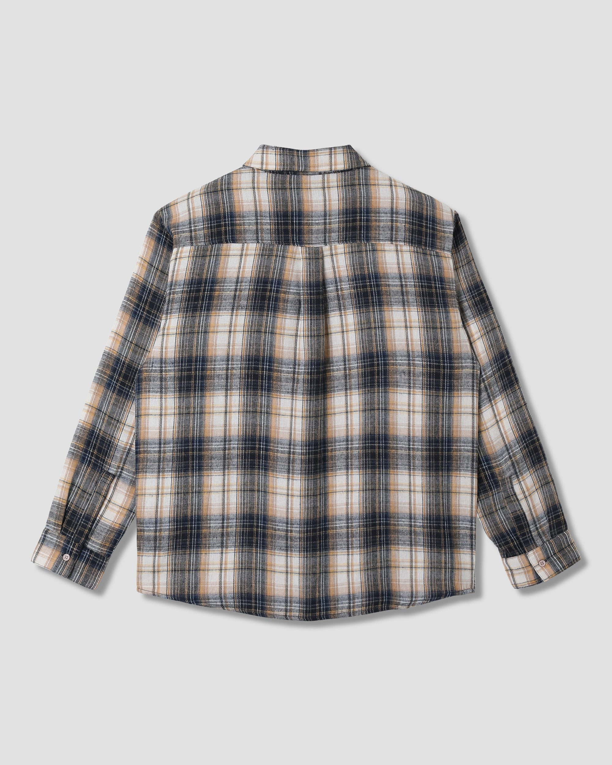 Camisa de franela - Cuadros azul marino