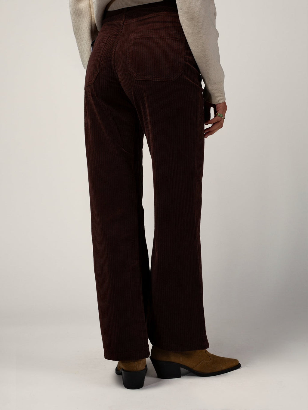 Flare-broek Chocoladebruin