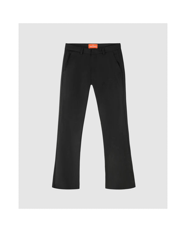 Flared Pantalon - Zwart - Heren