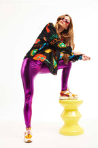 Legging Flashdance Paars