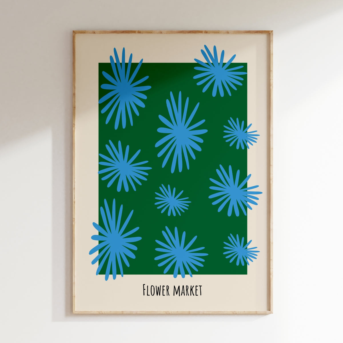 Flowers - Affiche Flower Market - Vert