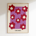 Flower Market - Violet & Bordo