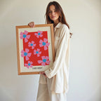 Flower Market - Rouge & Bleu