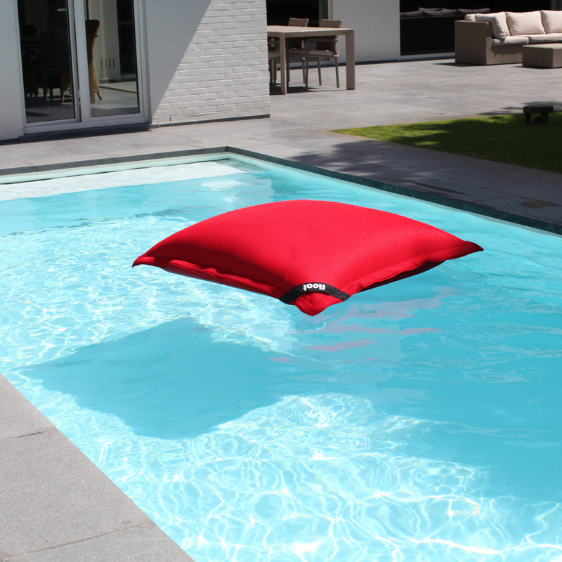 Beanbag Pool Floating Ottoman - 130x130cm - Red