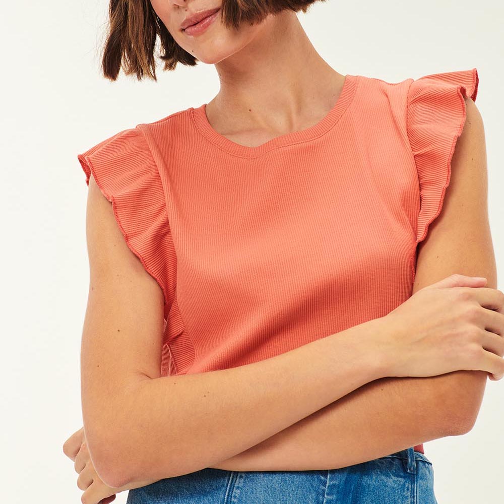 Flory T-shirt - Paprika