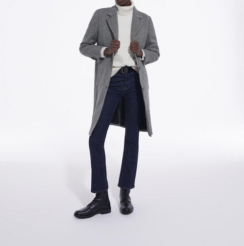 The Kooples - Manteau Detail Poches A Rabat Surpiquees Et Coudieres - Femme