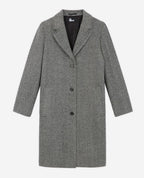 The Kooples - Manteau Detail Poches A Rabat Surpiquees Et Coudieres - Femme