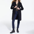 The Kooples - Abrigo Largo Ajustado Con Solapa Cruzada - Mujer