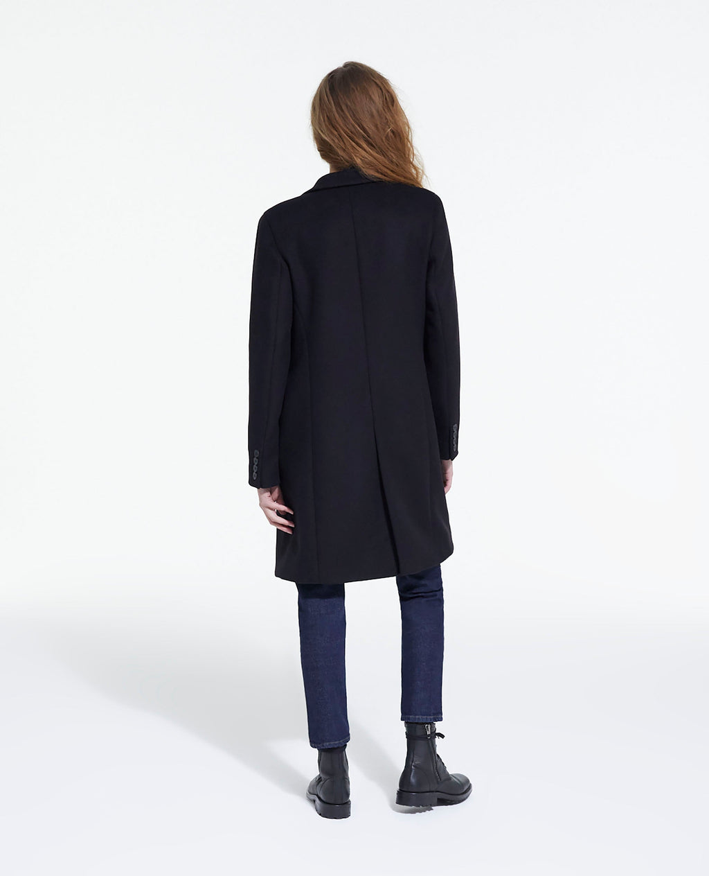 The Kooples - Abrigo Largo Ajustado Con Solapa Cruzada - Mujer
