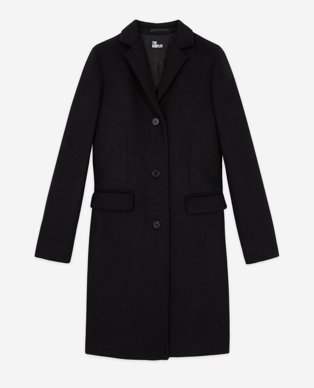 The Kooples - Abrigo Largo Ajustado Con Solapa Cruzada - Mujer