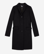 The Kooples - Abrigo Largo Ajustado Con Solapa Cruzada - Mujer