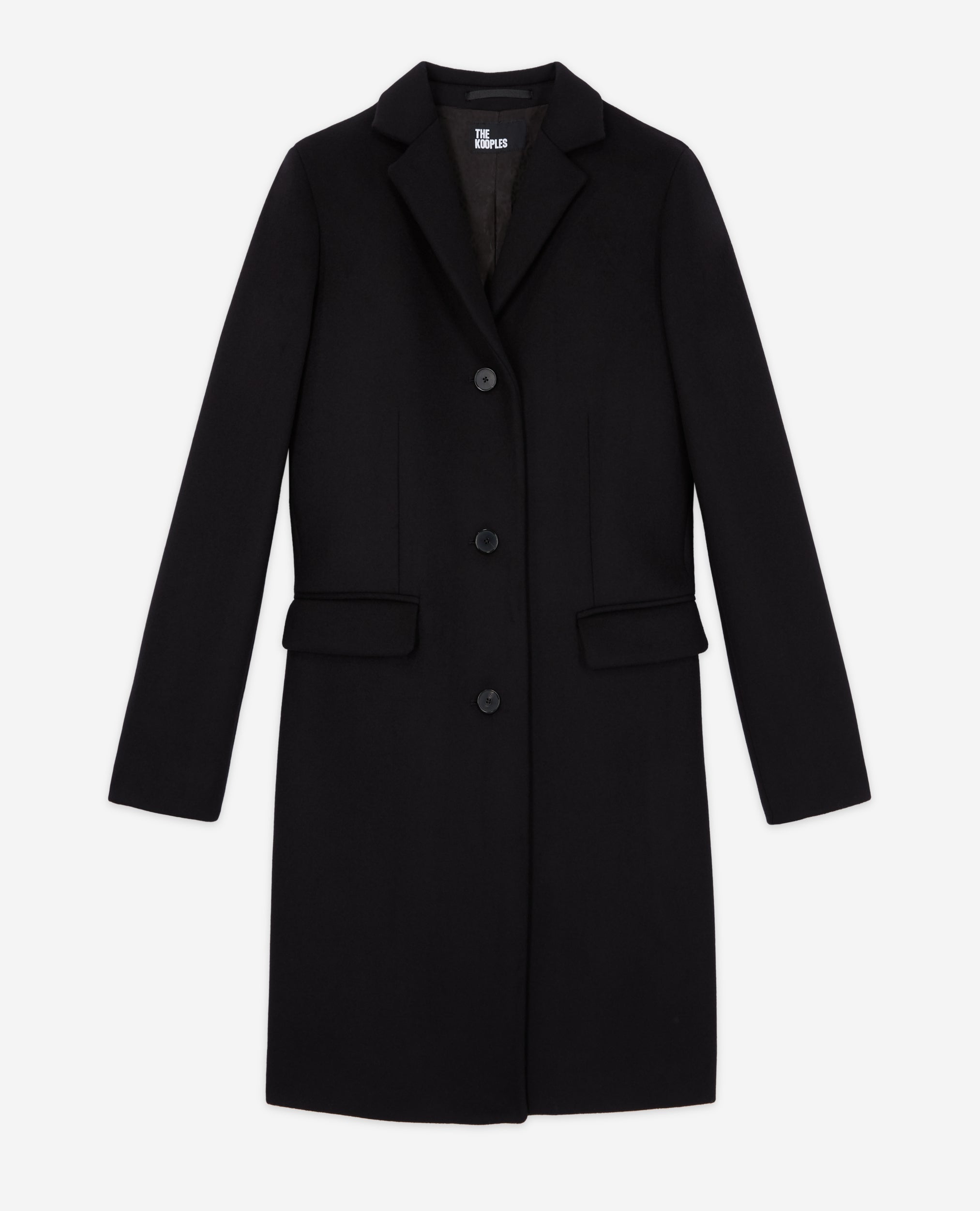 The Kooples - Abrigo Largo Ajustado Con Solapa Cruzada - Mujer